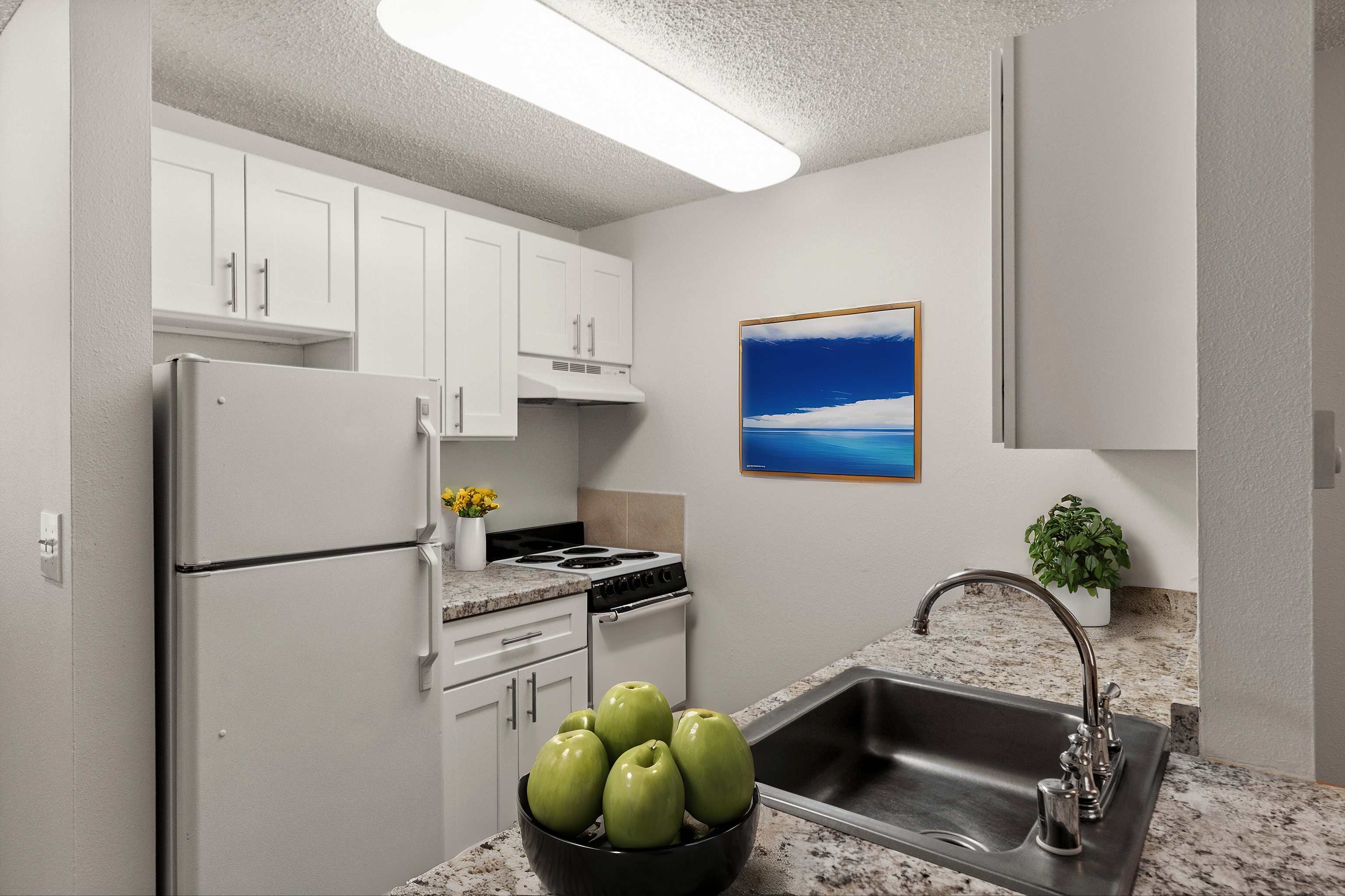 1 Bedroom Economy Staged
