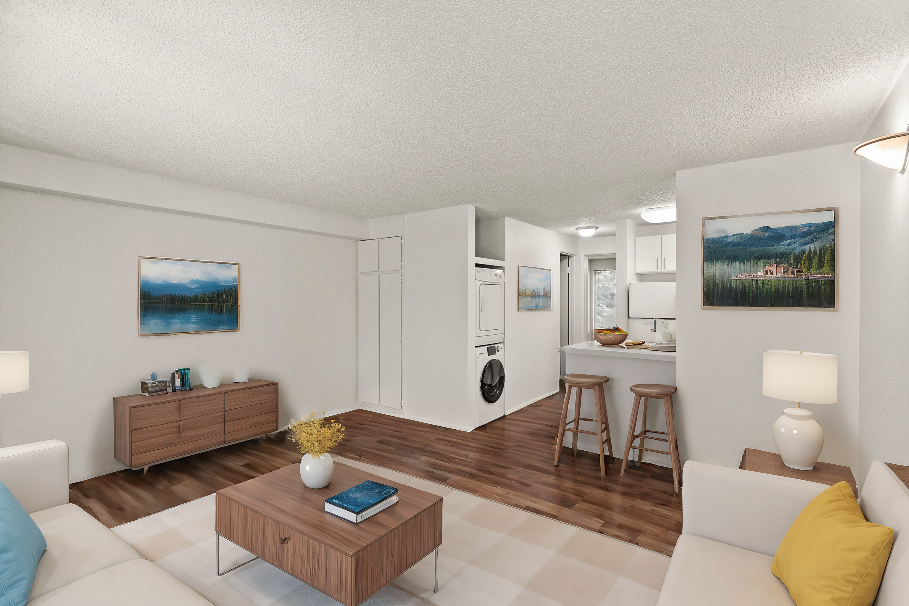 1 Bedroom Economy Staged