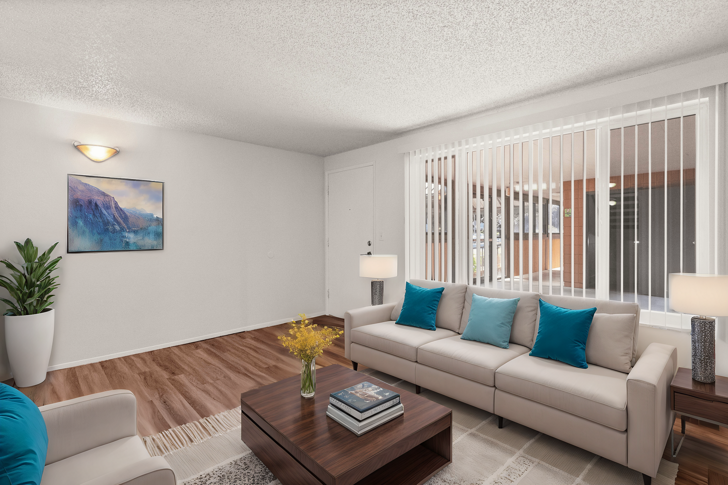 1 Bedroom Economy Staged