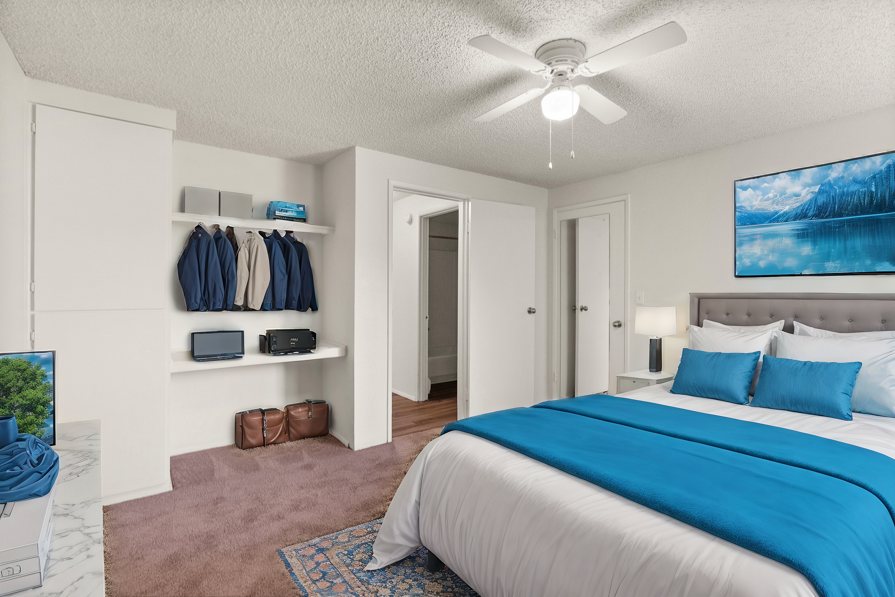 1 Bedroom Economy Staged