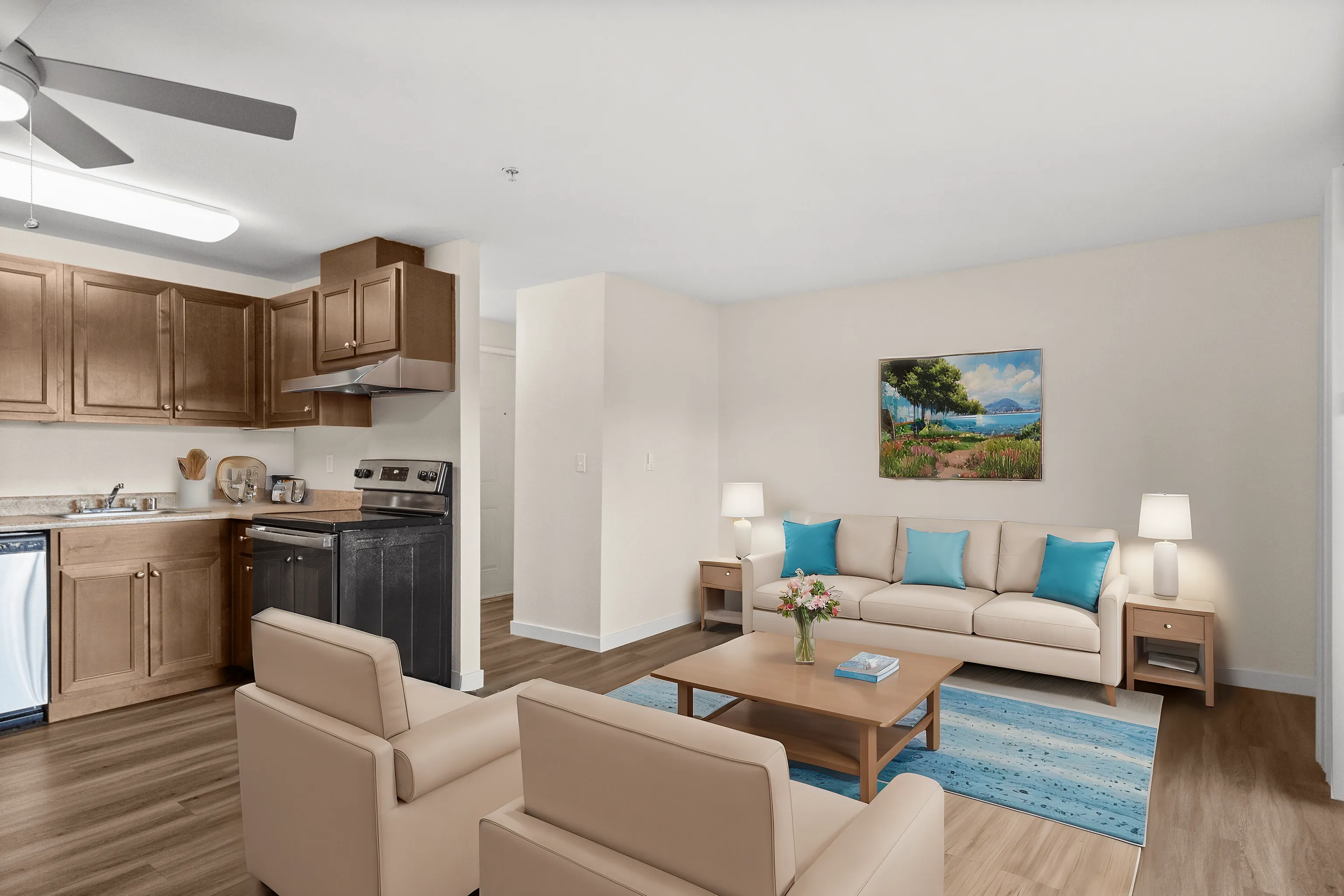 1 Bedroom Standard Staged