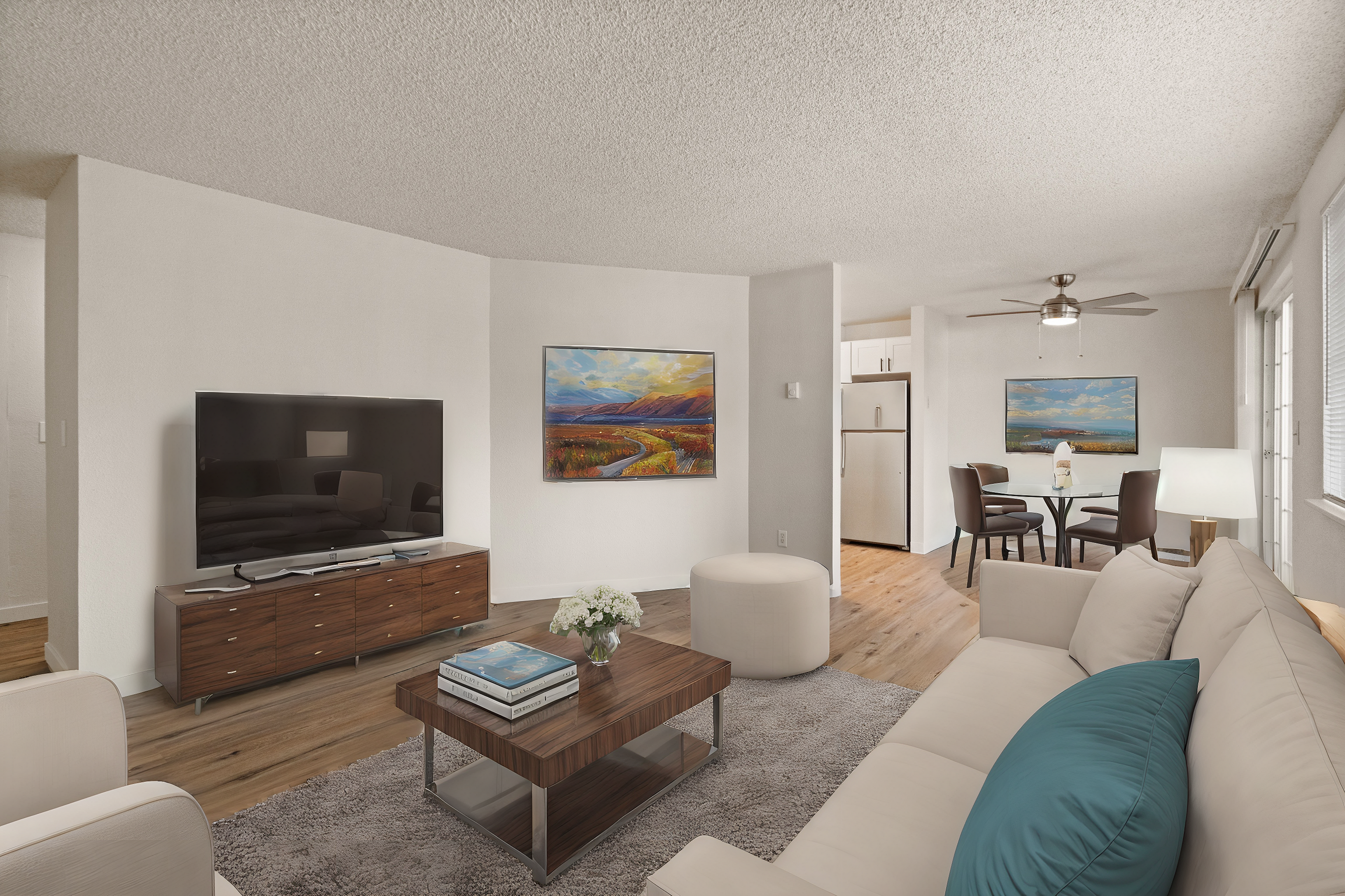2 Bedroom 1 Bath Staged