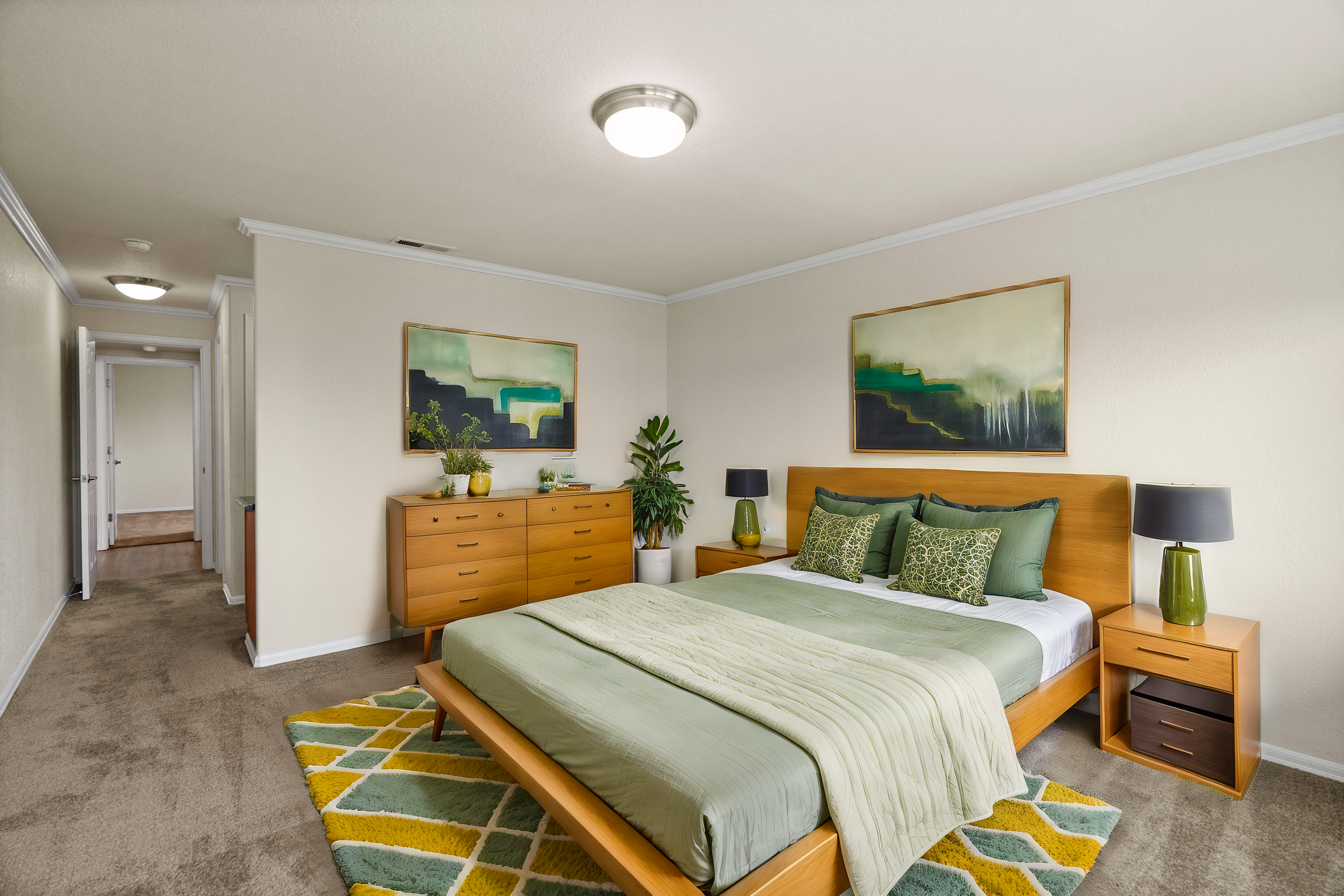 2 Bedroom End - Staged