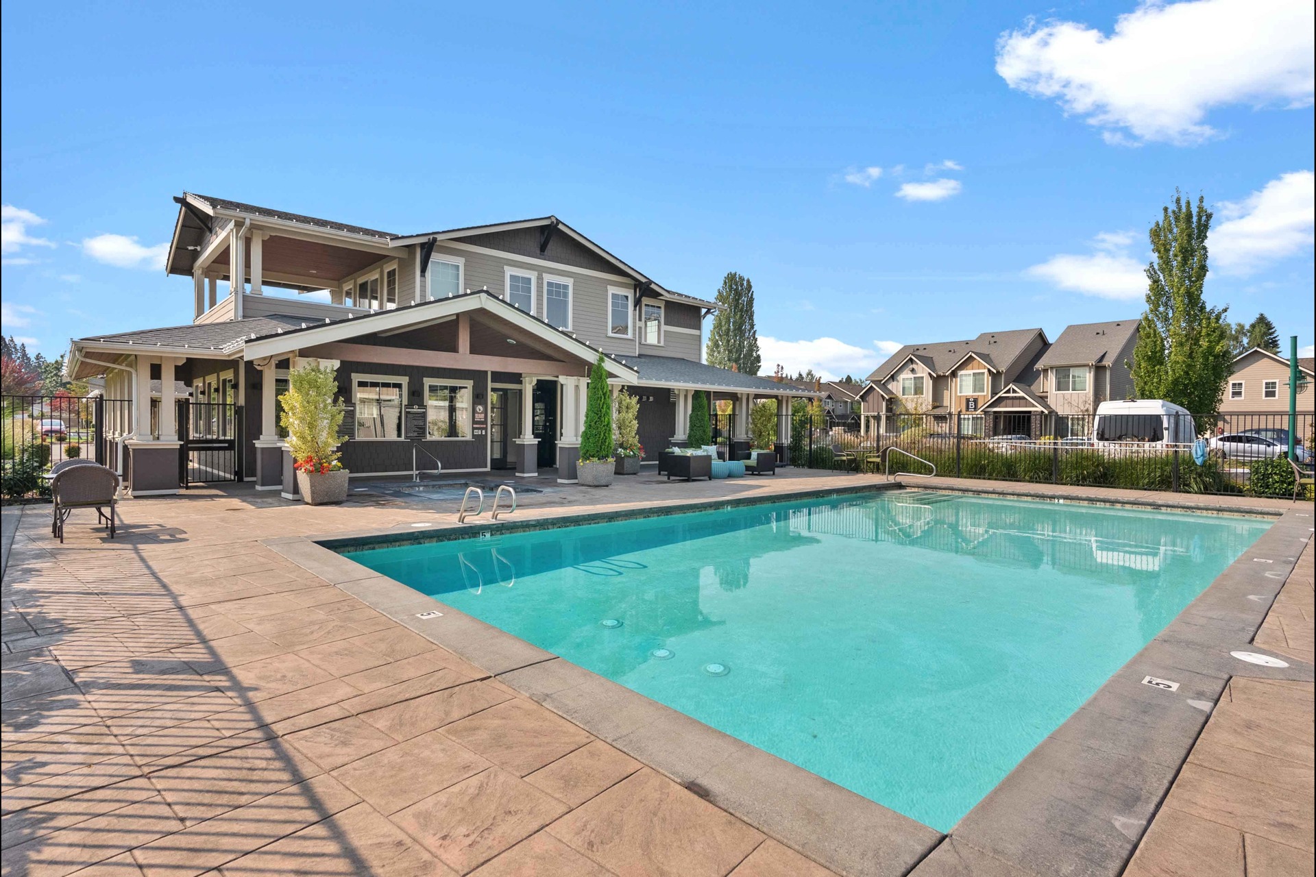 Pool + Spa l Luxury Apartments for Rent l Fife, WA l Port Landing