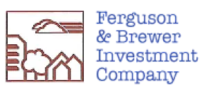 Logo for Ferguson & Brewer Investment Company, featuring stylized buildings and trees, conveying a sense of community and growth.