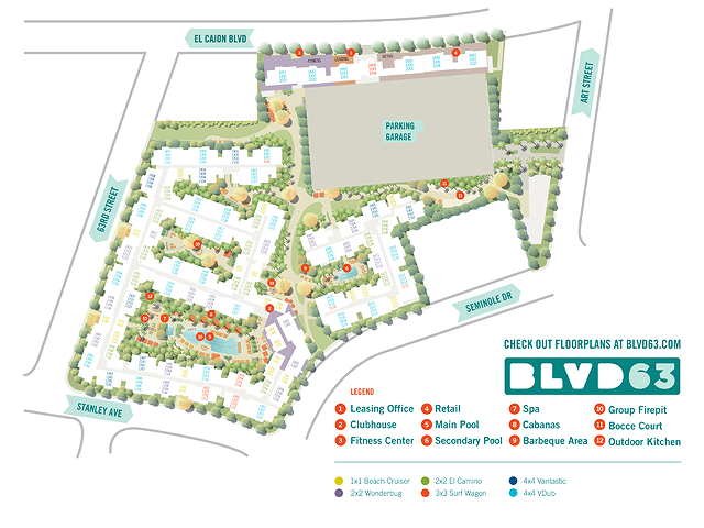 BLVD63 Site Map