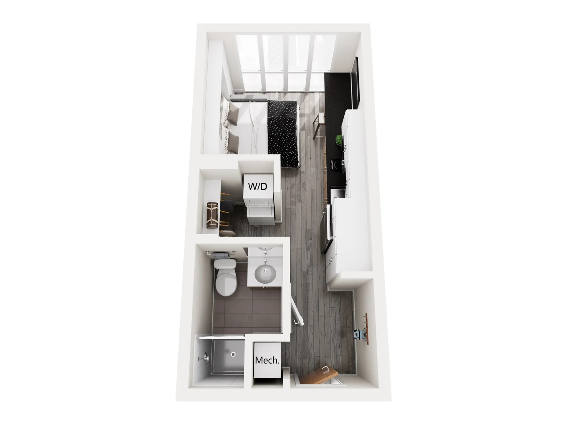 STDIO | Studio1 bath | from 266 square feet