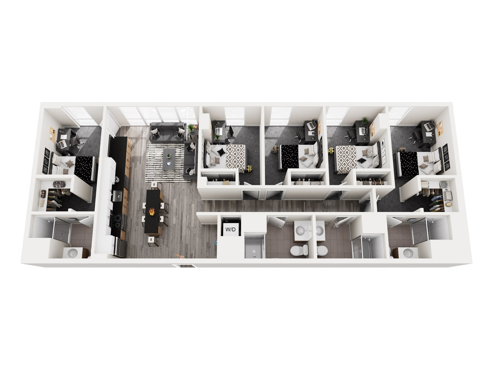 5X6 | 5 bed 6 bath | from 1,521 square feet