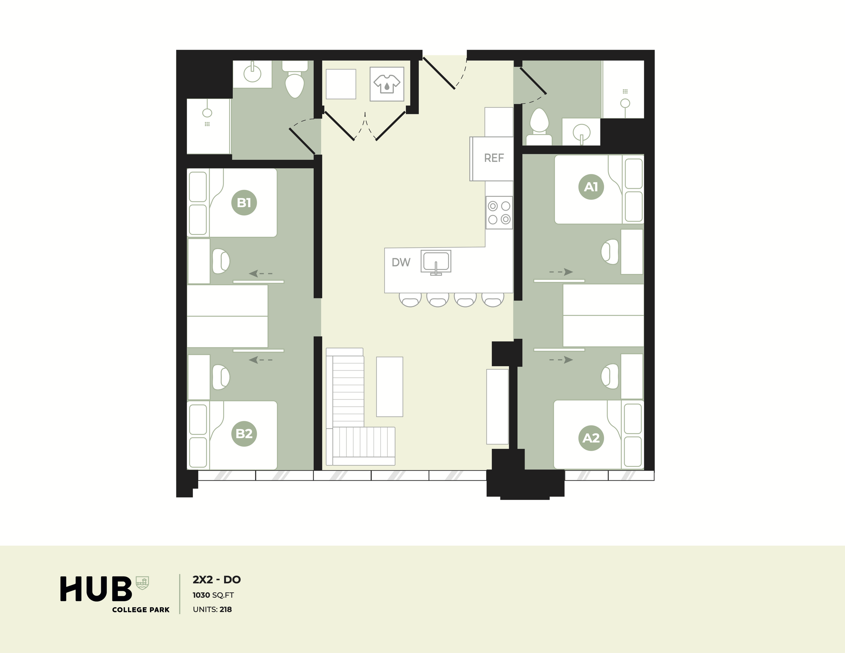 2x2 A floor plan