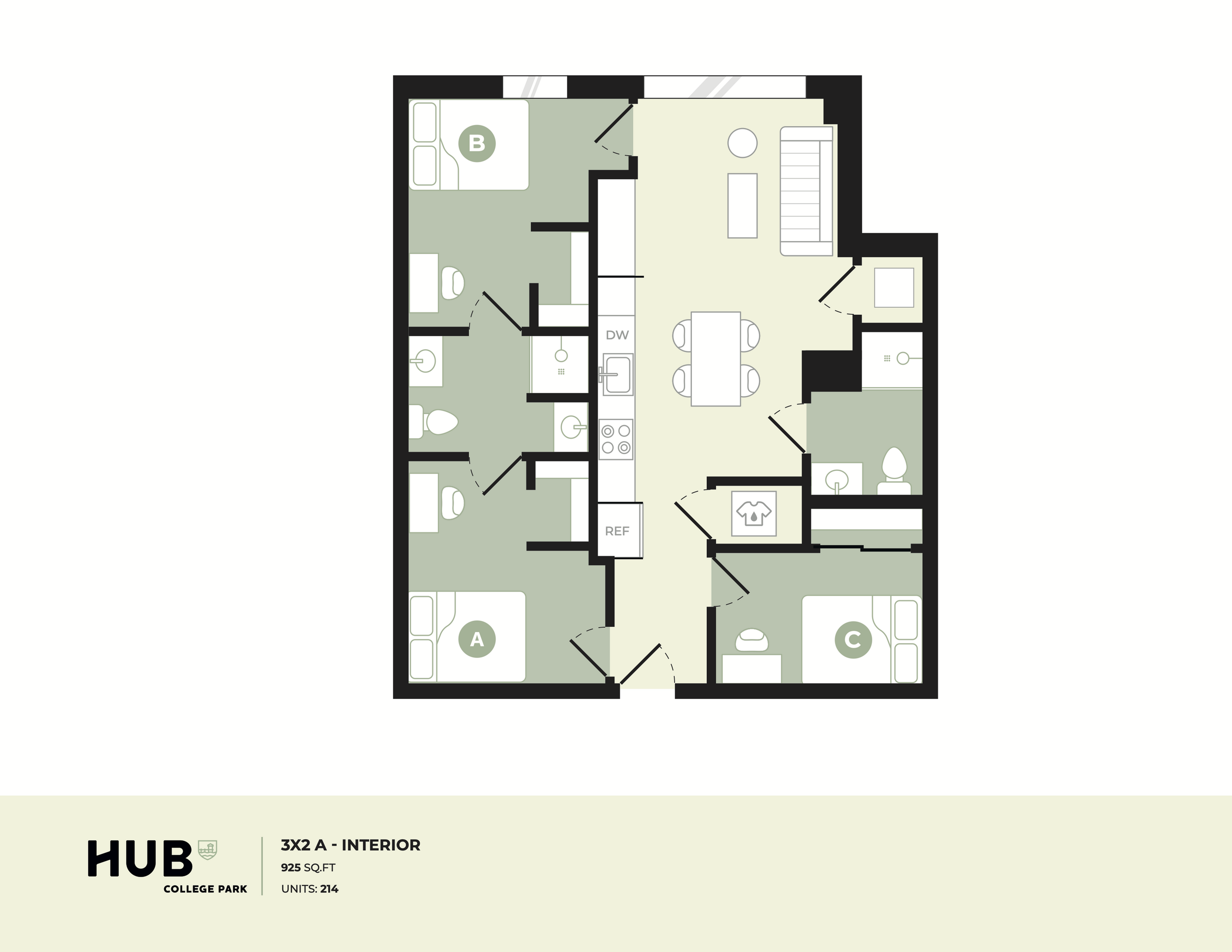 3x2 A floor plan