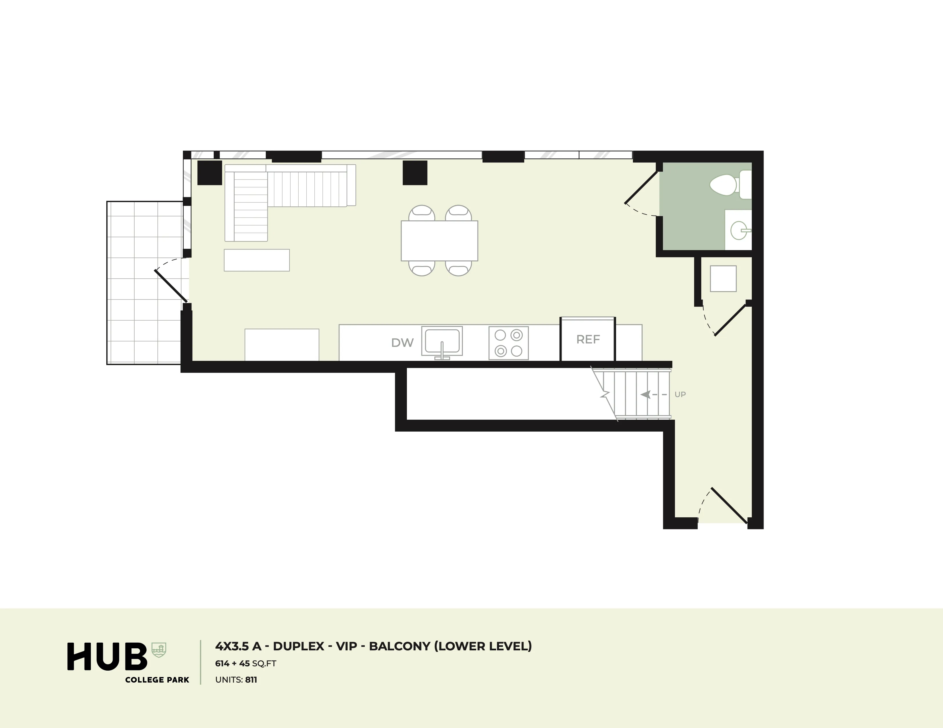 4x3.5 TH A floor plan