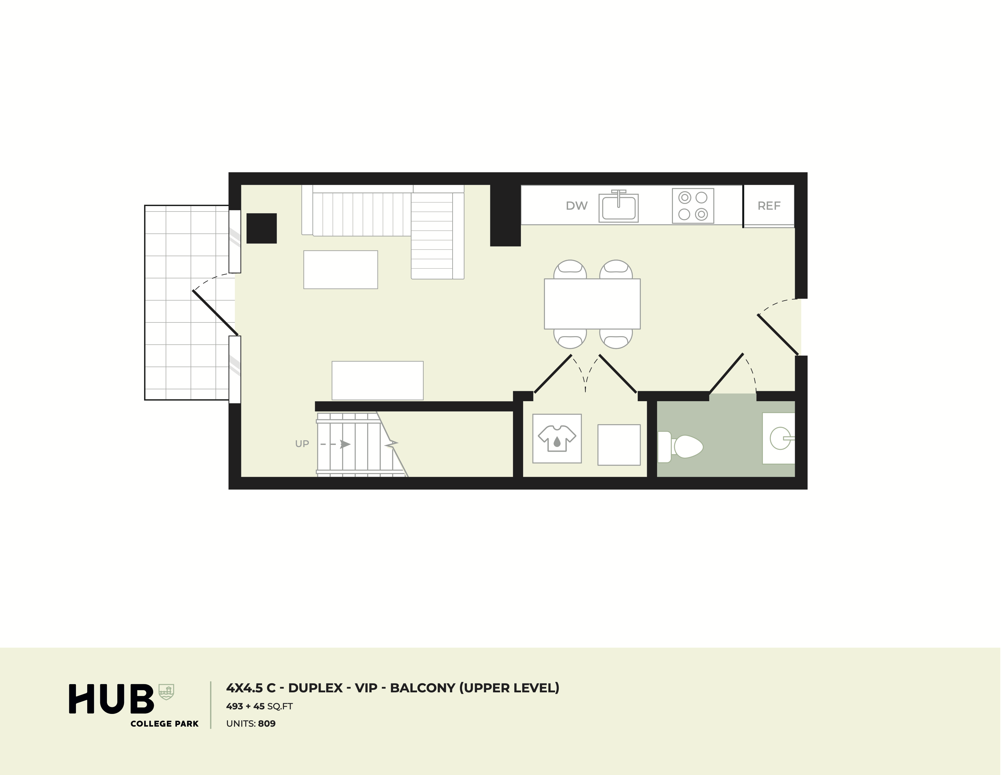 4x4.5 TH C floor plan