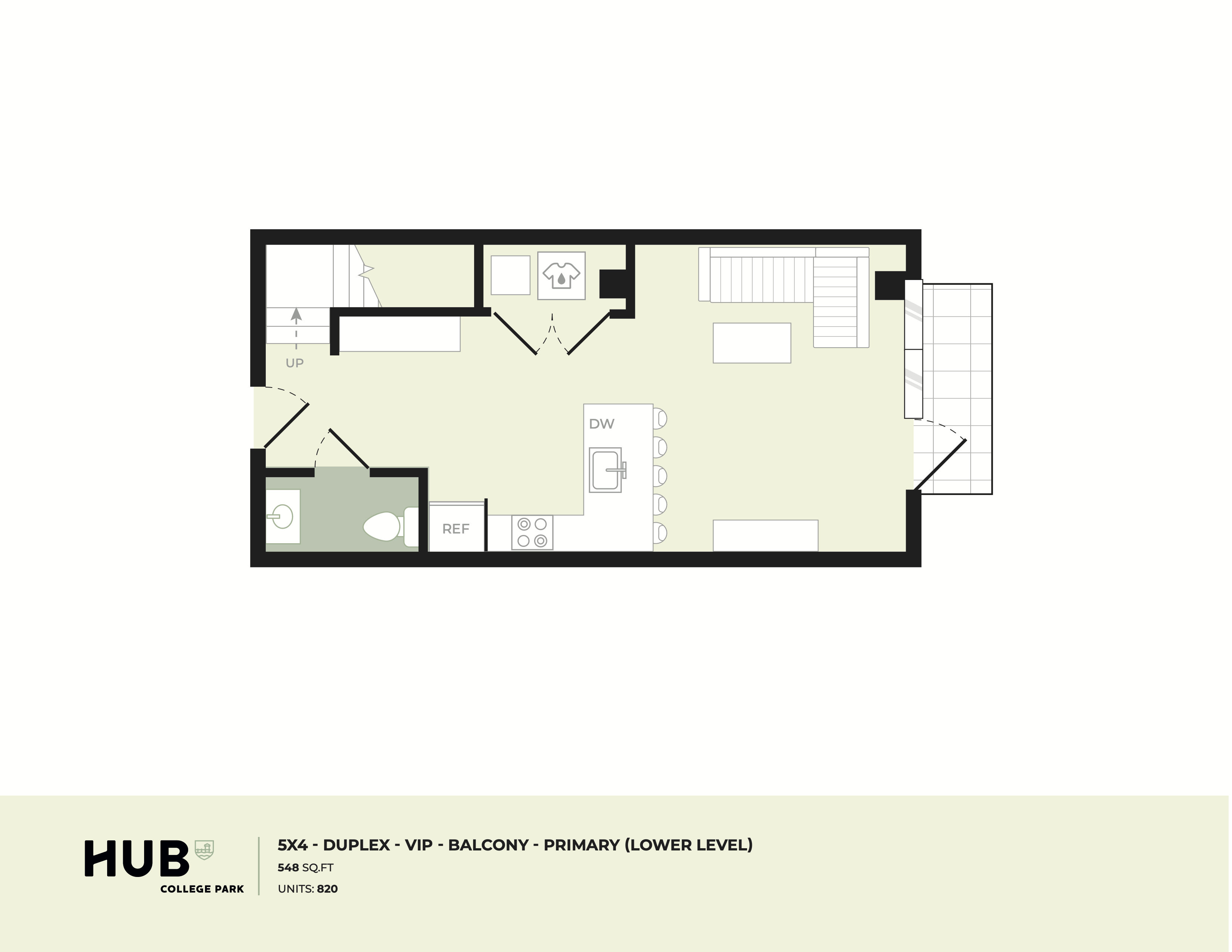 5x4 TH A floor plan