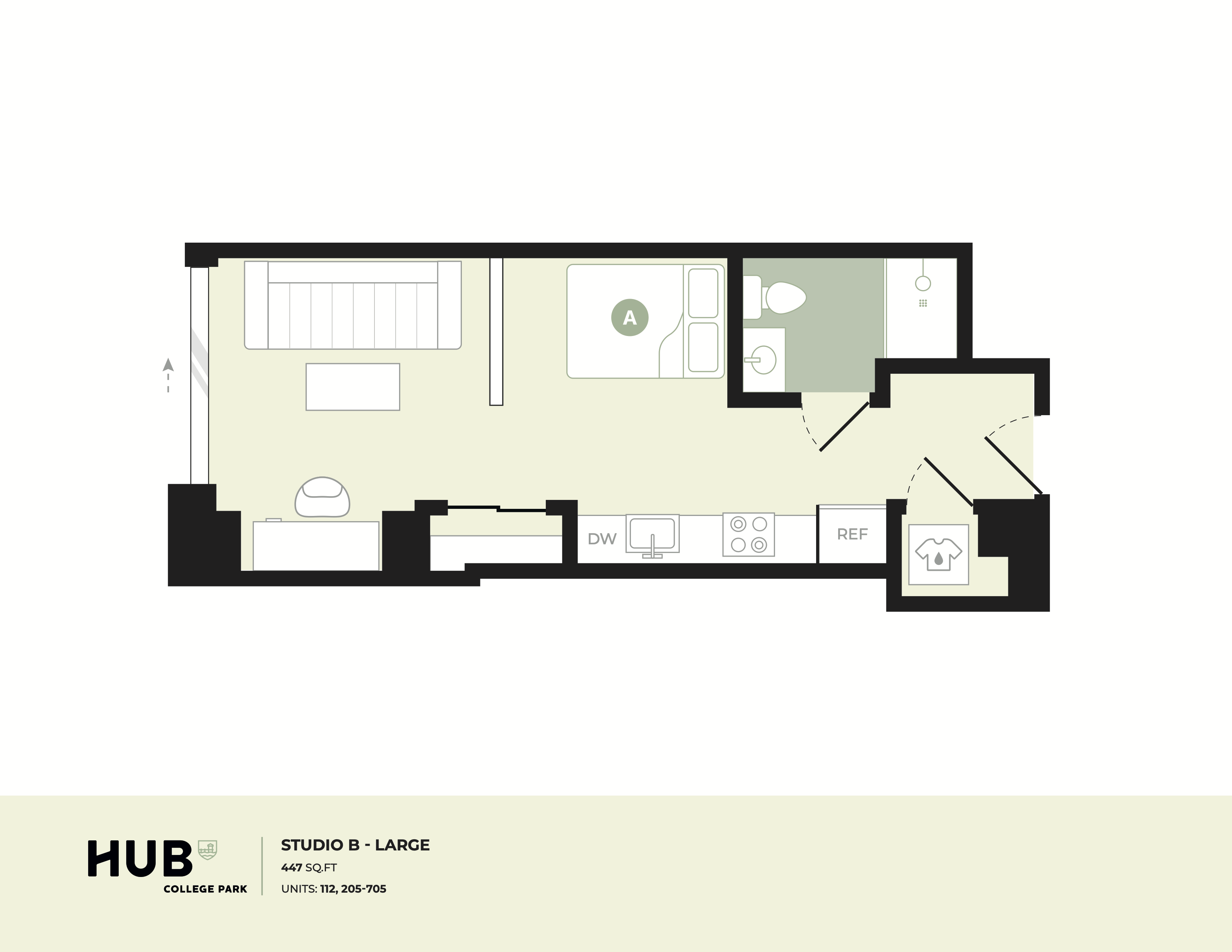 Studio B floor plan