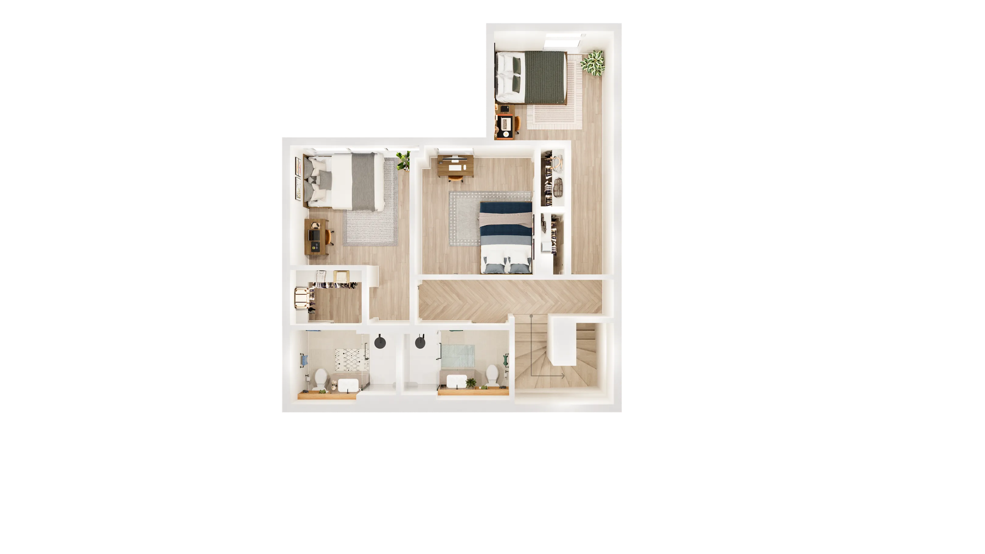 4x3 TH Mansion A – 2nd Floor