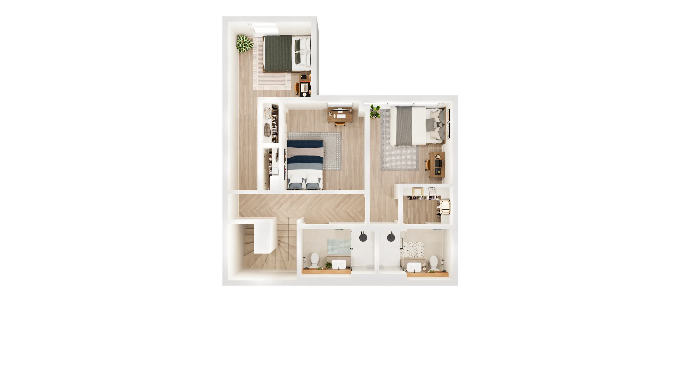 4x3 TH Mansion B – 2nd Floor