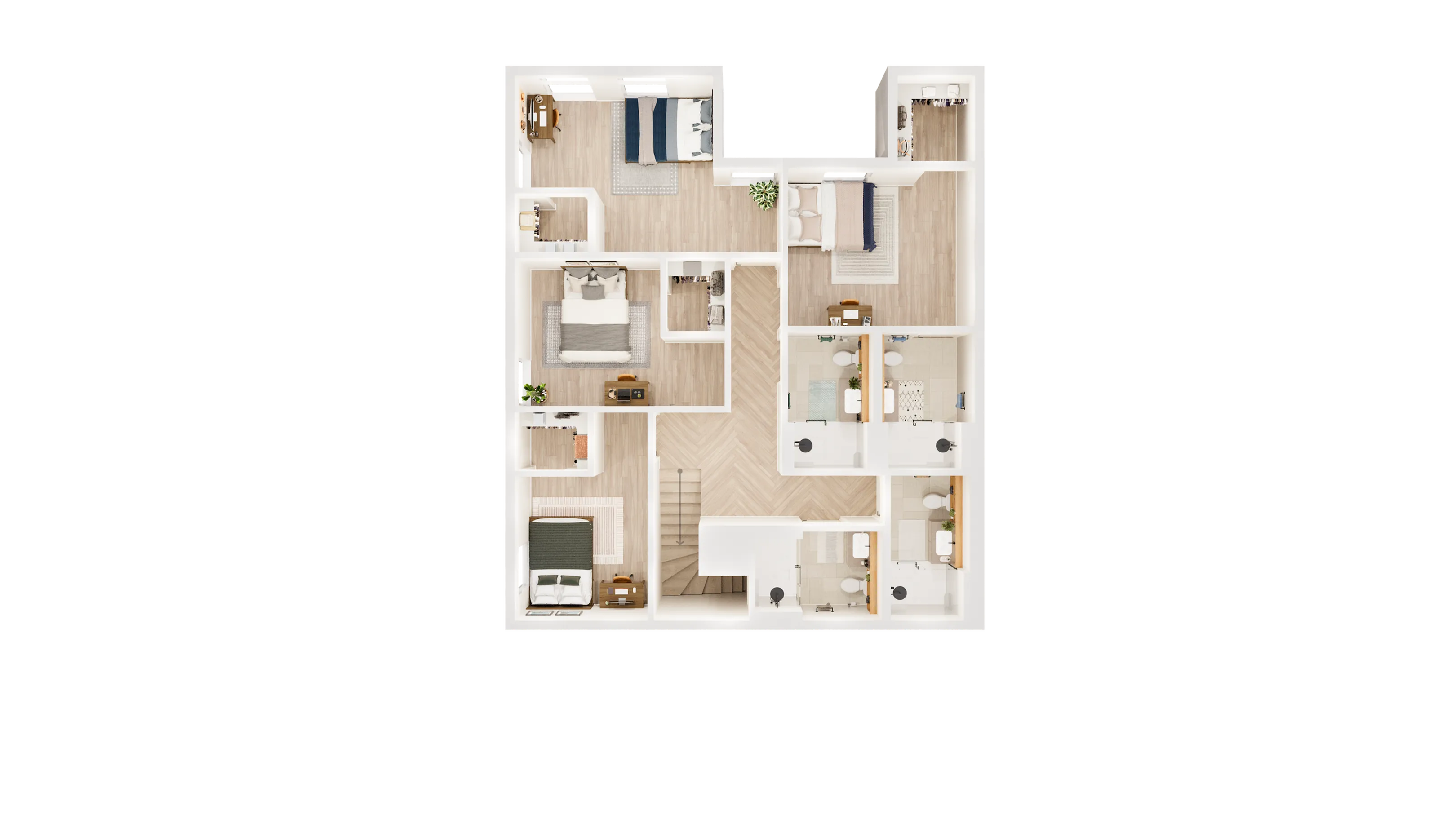 6x6 TH Mansion A – 2nd Floor