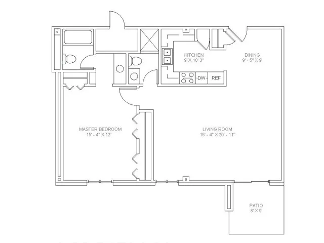 1 Bedroom B