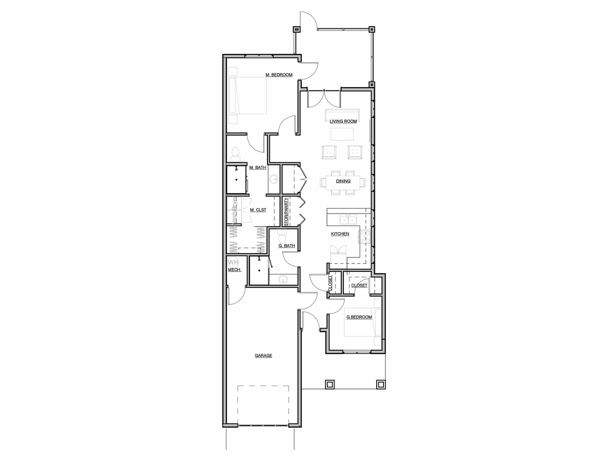 Tera Vera 55+ Gated Retirement Community Springfield Missouri 2 Bedroom II Floor Plan