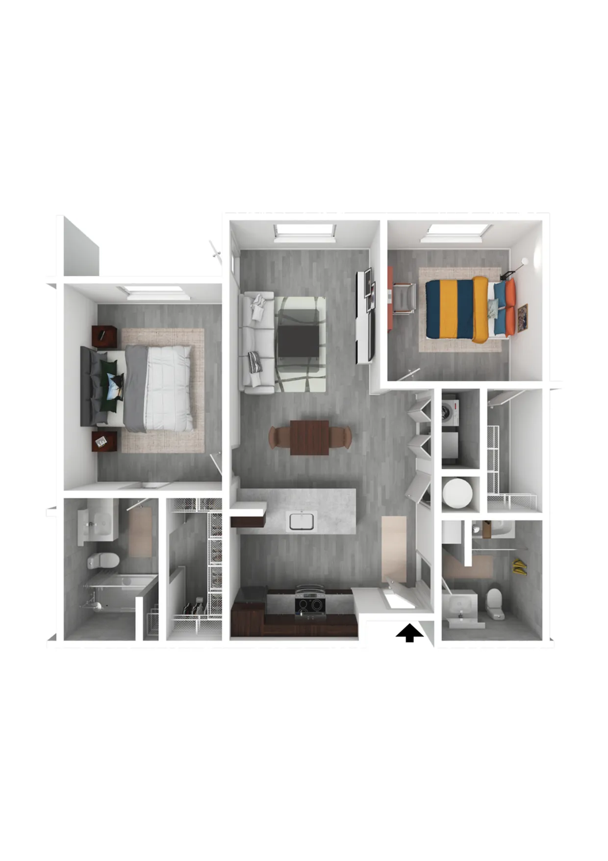 2 Bedroom C - Furnished