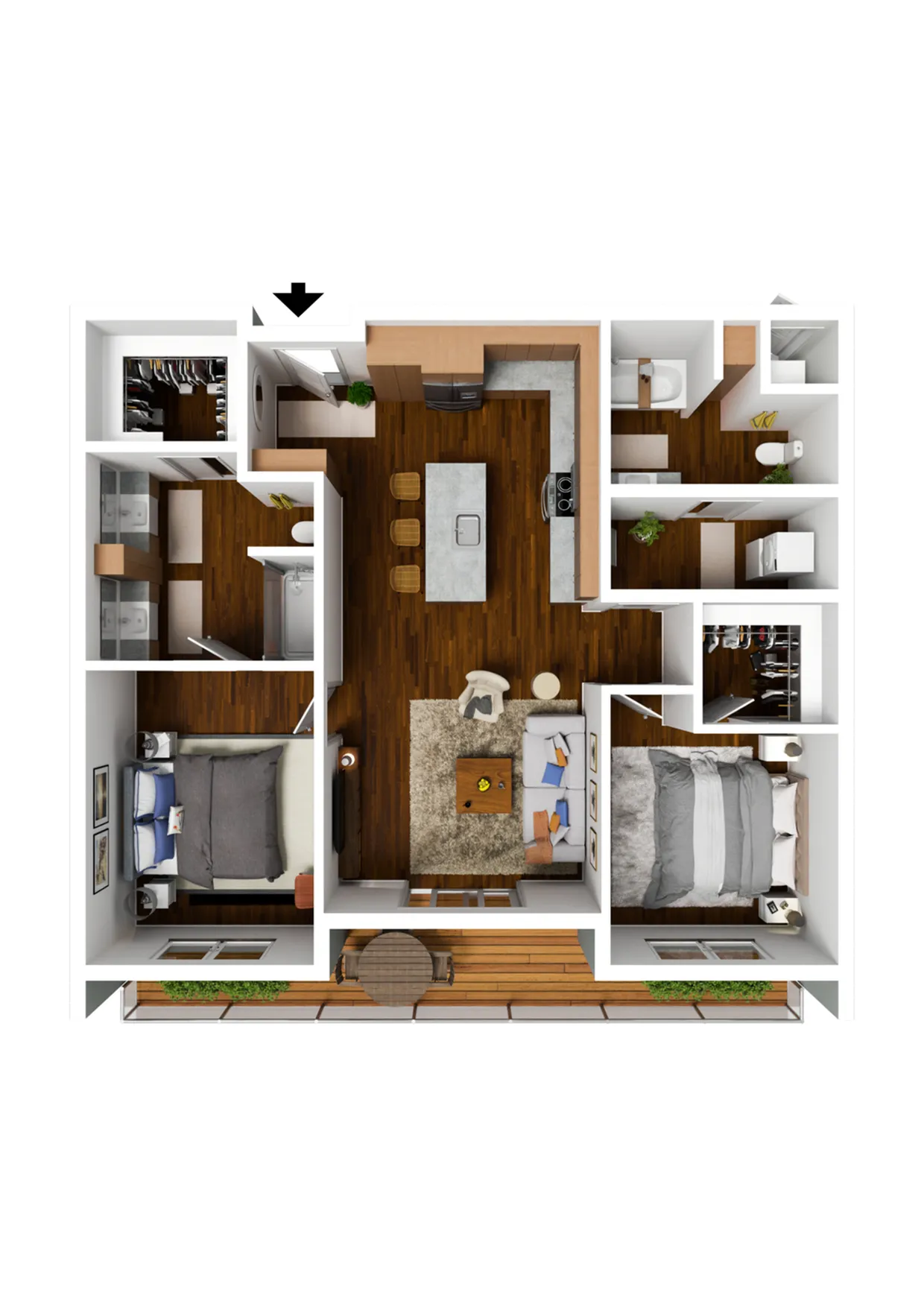 2 Bedroom B Premium