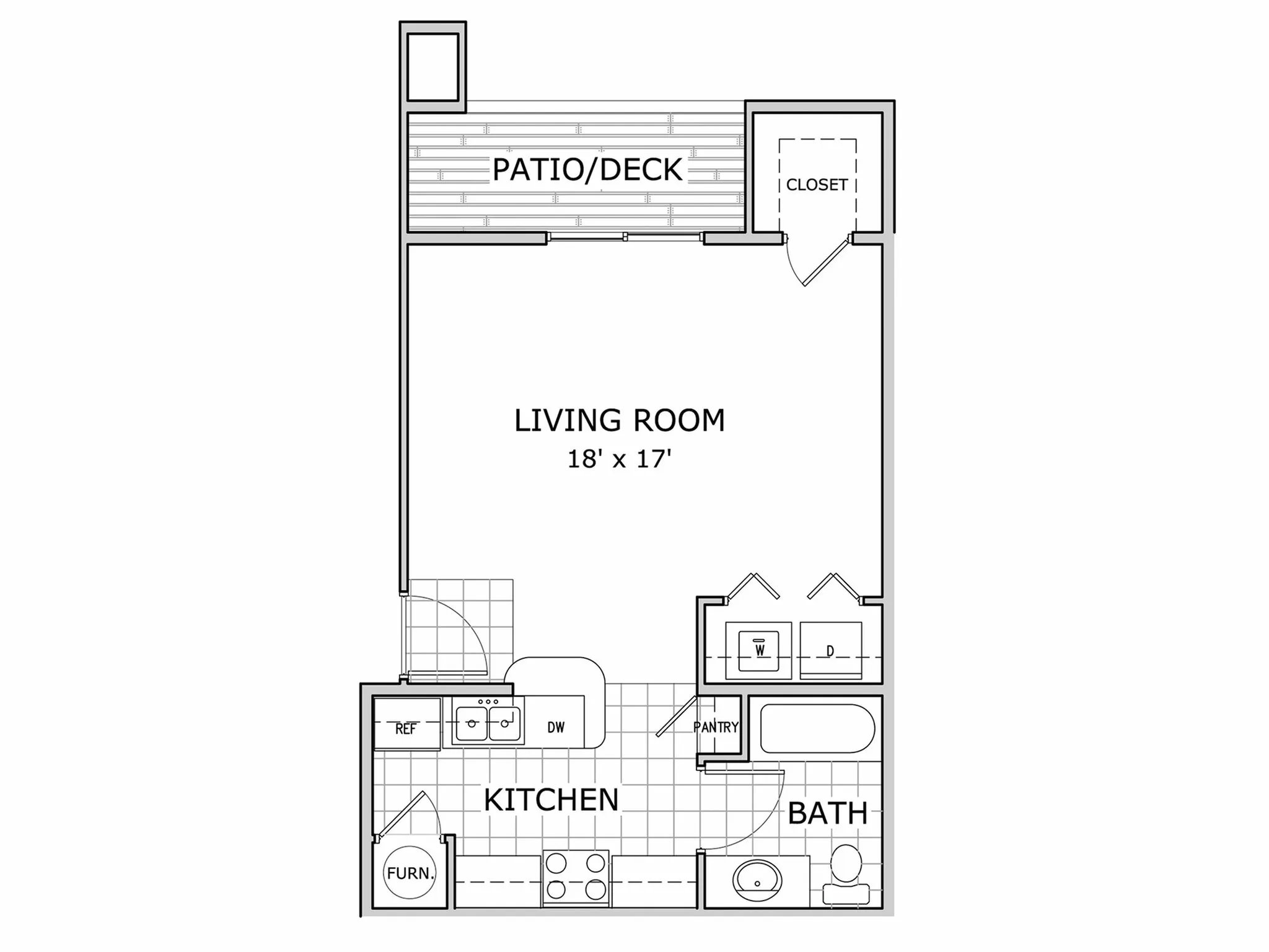 Coryell-Crossing-Apartments-Studio-Floor-Plan