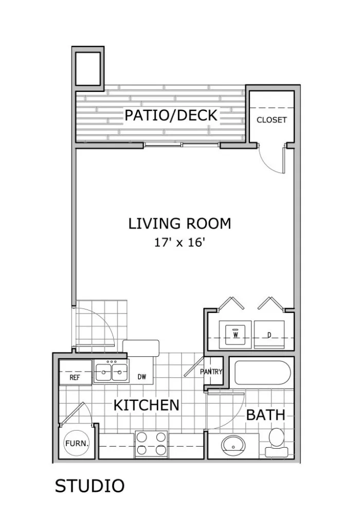 Studio-Phase-Two-Floor-Plan-Battlefield-Park-Apartments