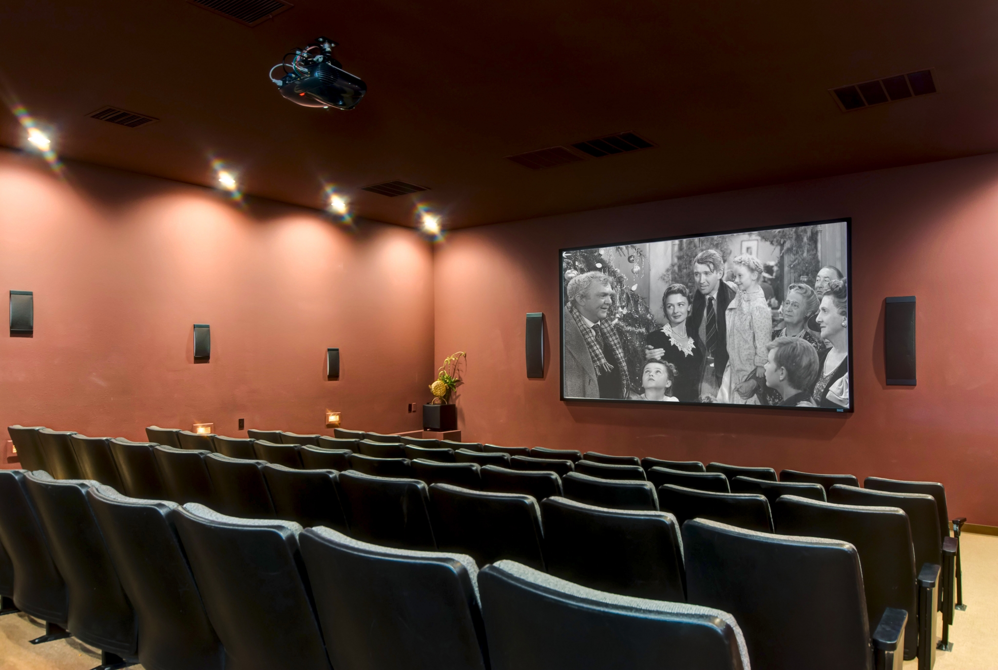 Coryell Courts Apartments amenity private movie theater