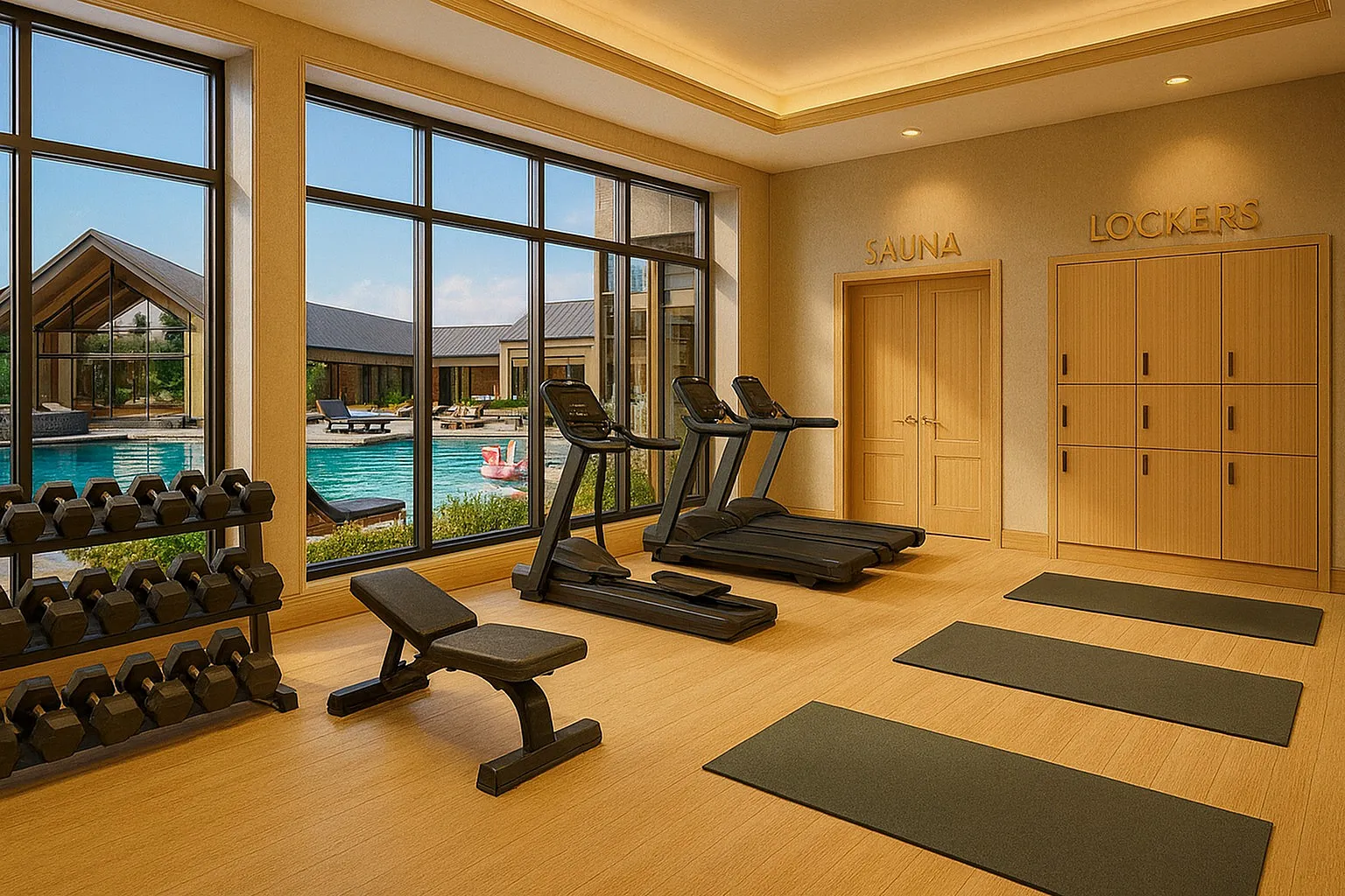Owen Silos Fitness Center, Yoga Studio, and Sauna Coming Soon