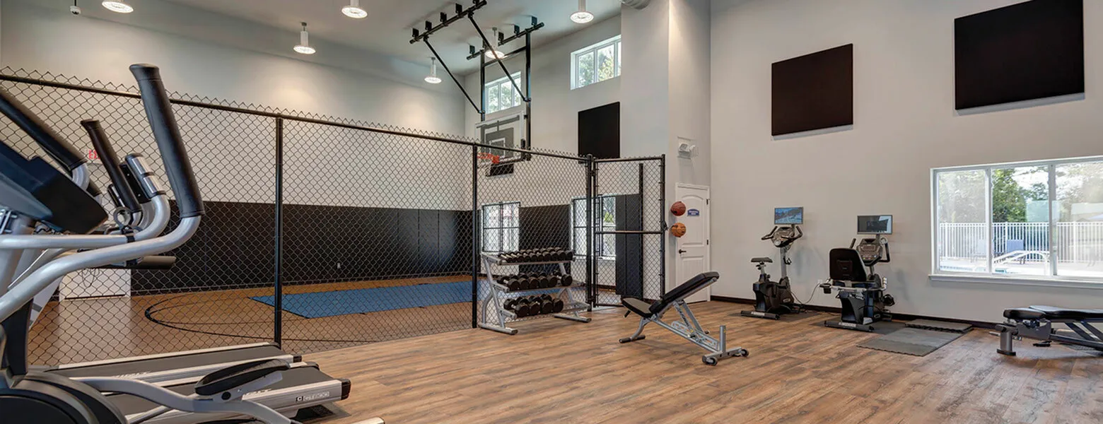 Verandas Apartments Springfield Missouri Fitness Center Indoor Basketball Court View