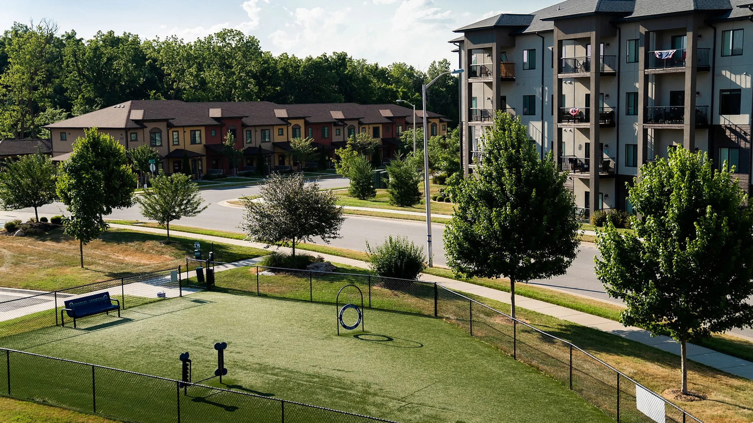 Verandas Apartments Villas Townhomes Pet Friendly Dog Park Amenity South Springfield Nixa Missouri