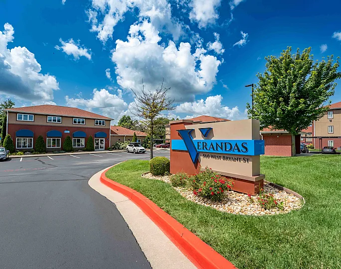 Verandas Apartments Springfield Missouri Community Entrance Townhomes Villas Community Entrance