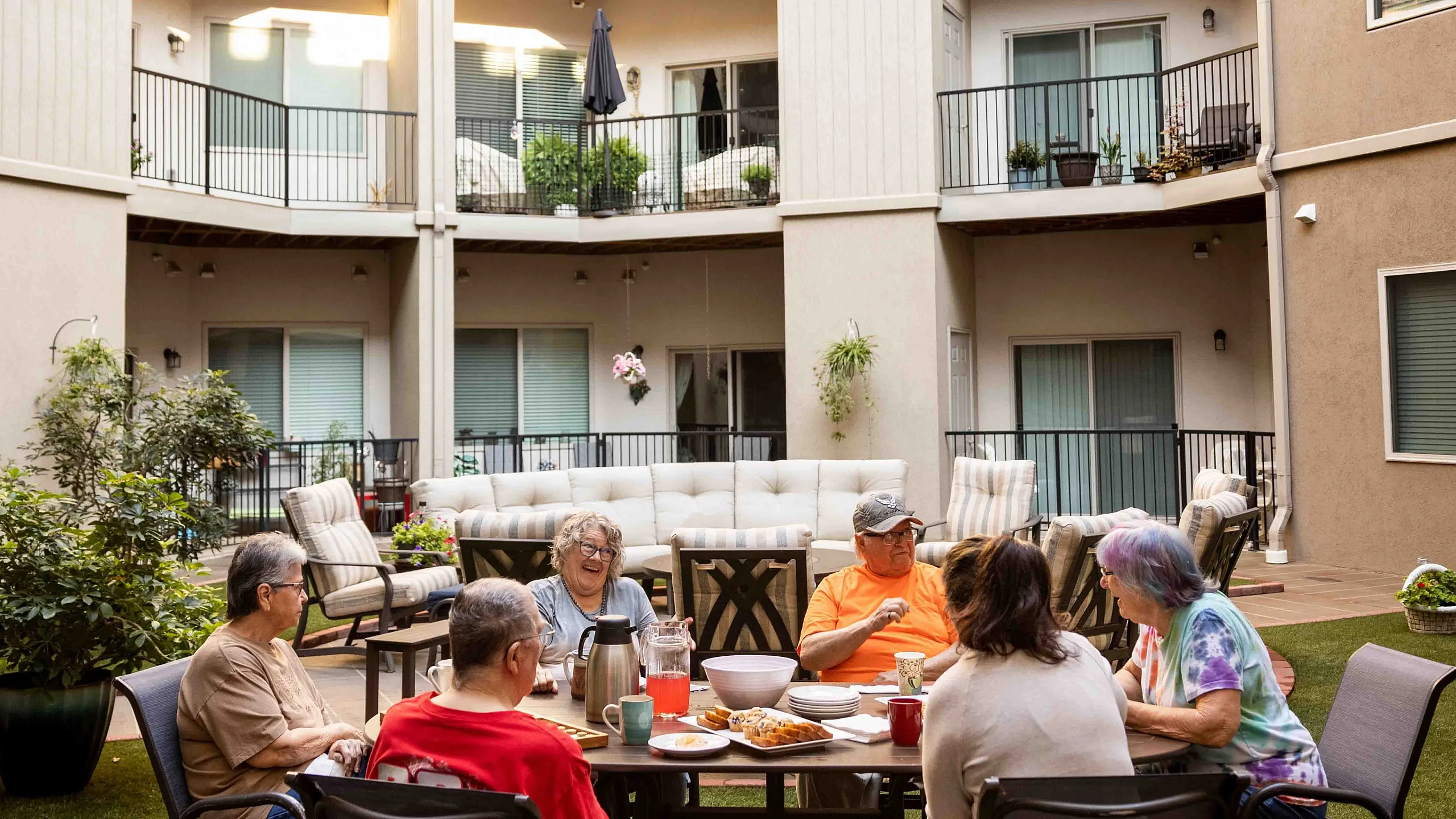Coryell Commons 55 Plus Community Springfield Missouri Courtyard