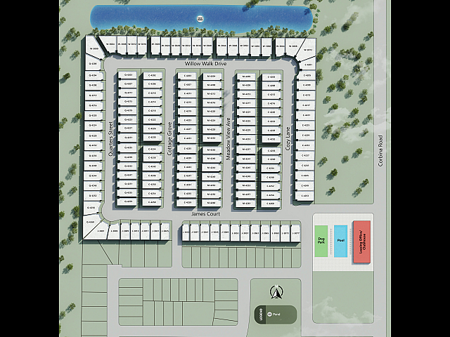 Cottages at Morganfield Community Map
