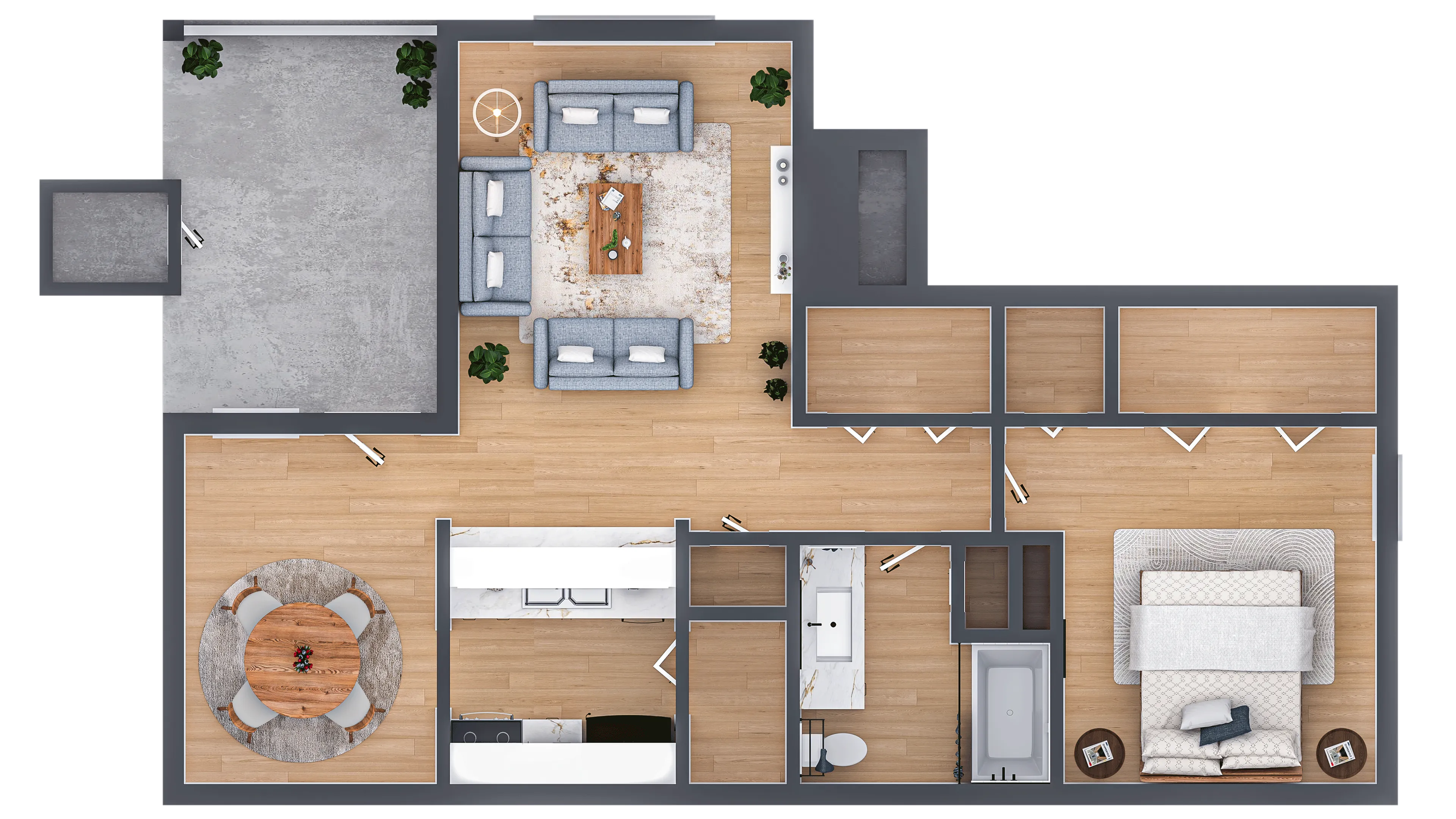 Spring Lake Point floor plan graphic - Shreveport, LA
