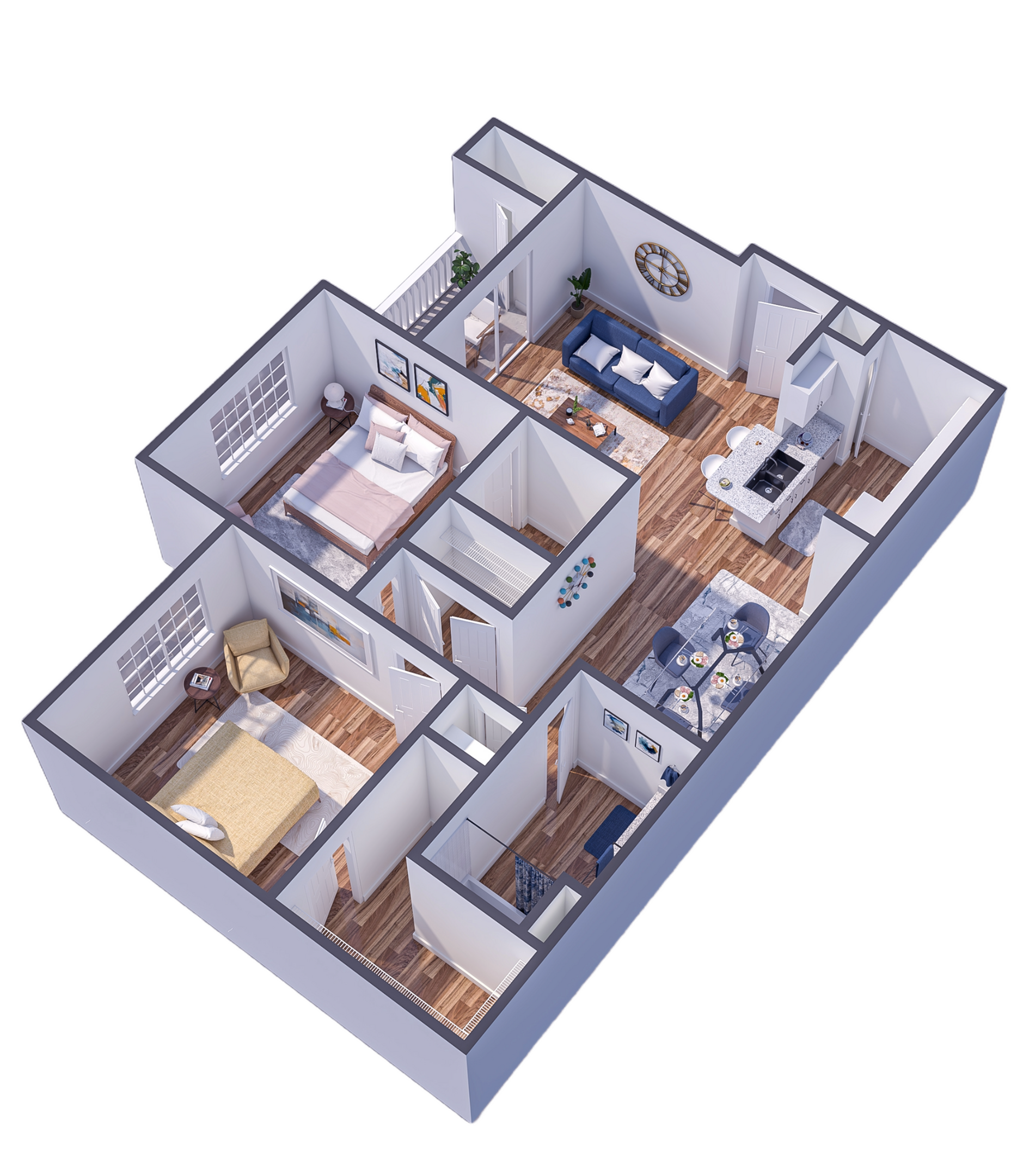Cambridge Faire The Morgan renovated floor plan image - Fairburn, GA