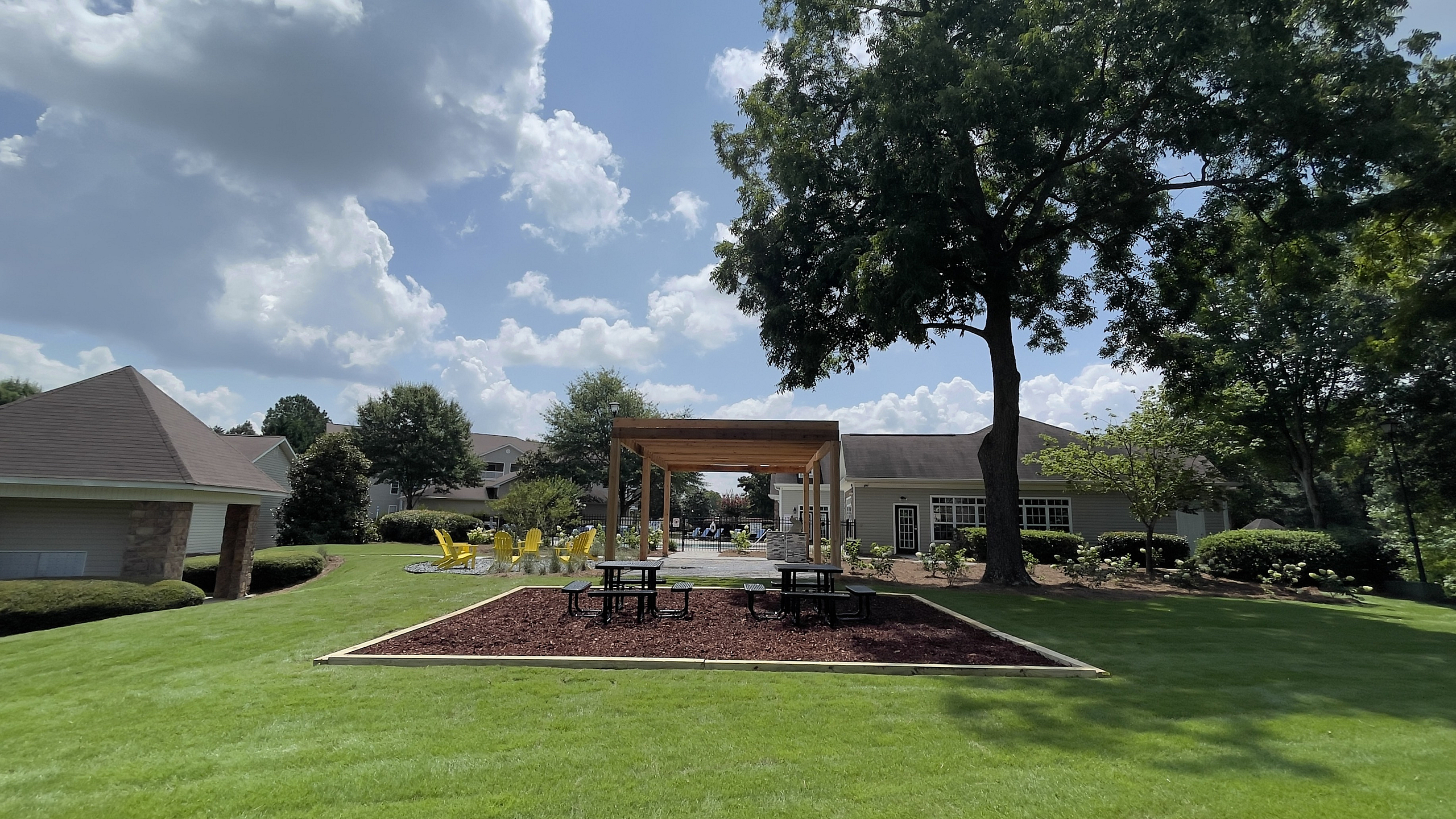 Pergola with grill