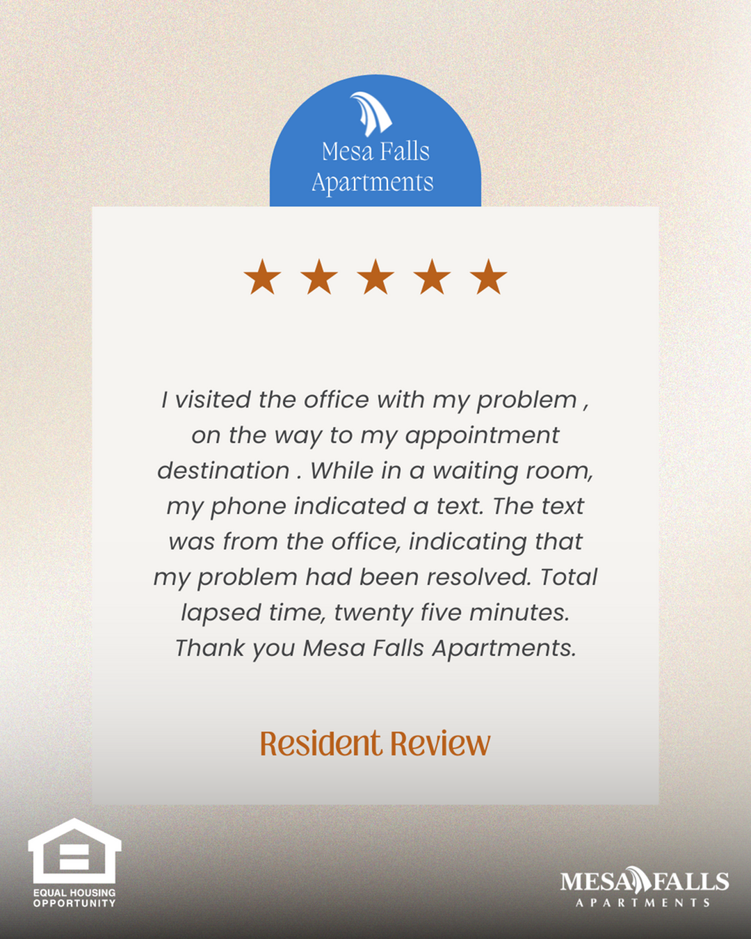 Your Feedback Matters: Honoring a Wonderful Resident Review-image