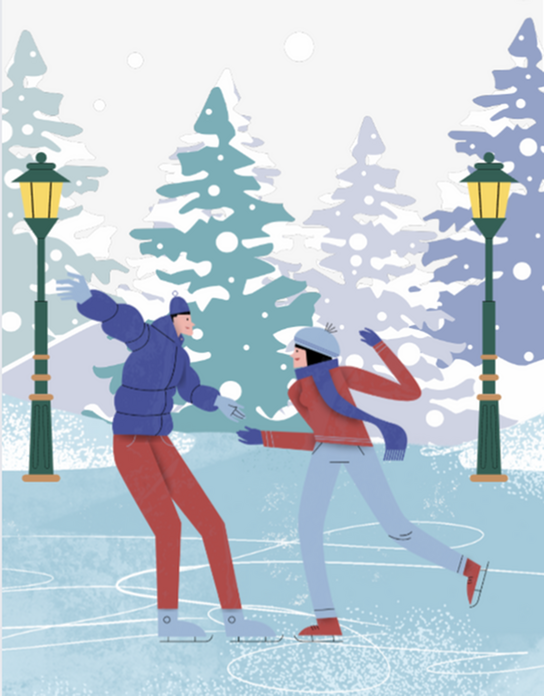 Glide into Fun: Ice Skating at Logan City’s Laub Plaza!-image