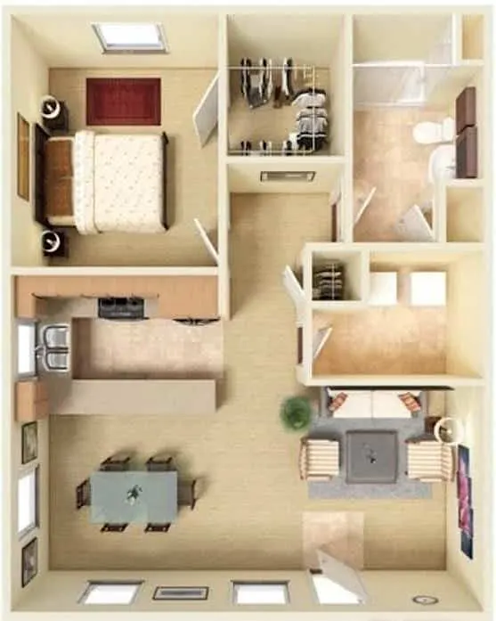 one bedroom apartment