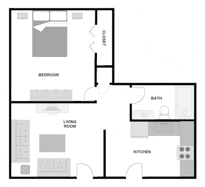 1 Bed 1 Bath