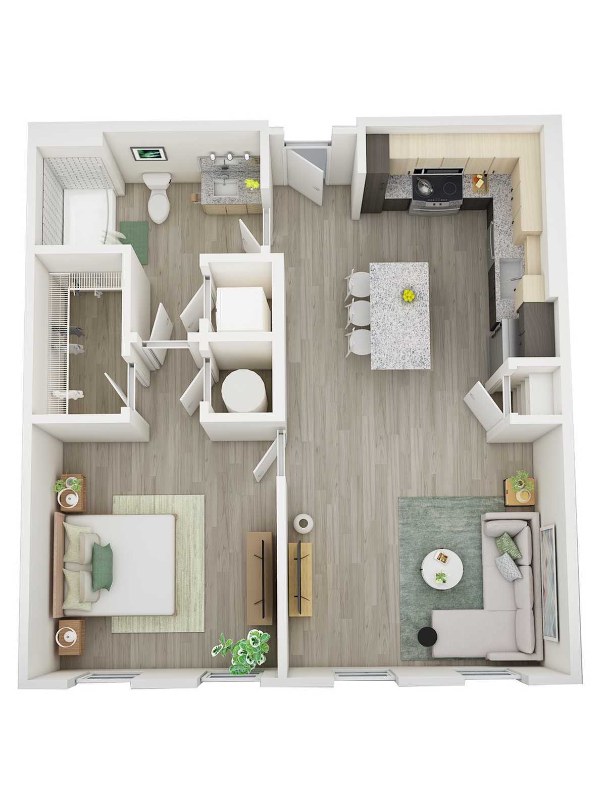 1Bed-1Bath Apartment