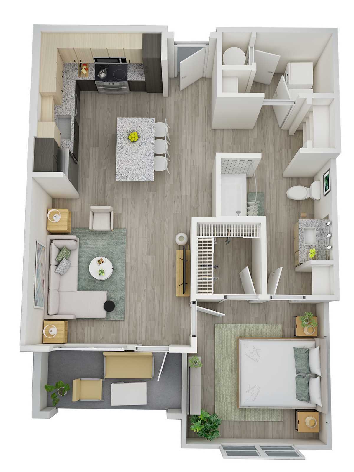 1Bed-1Bath Apartment