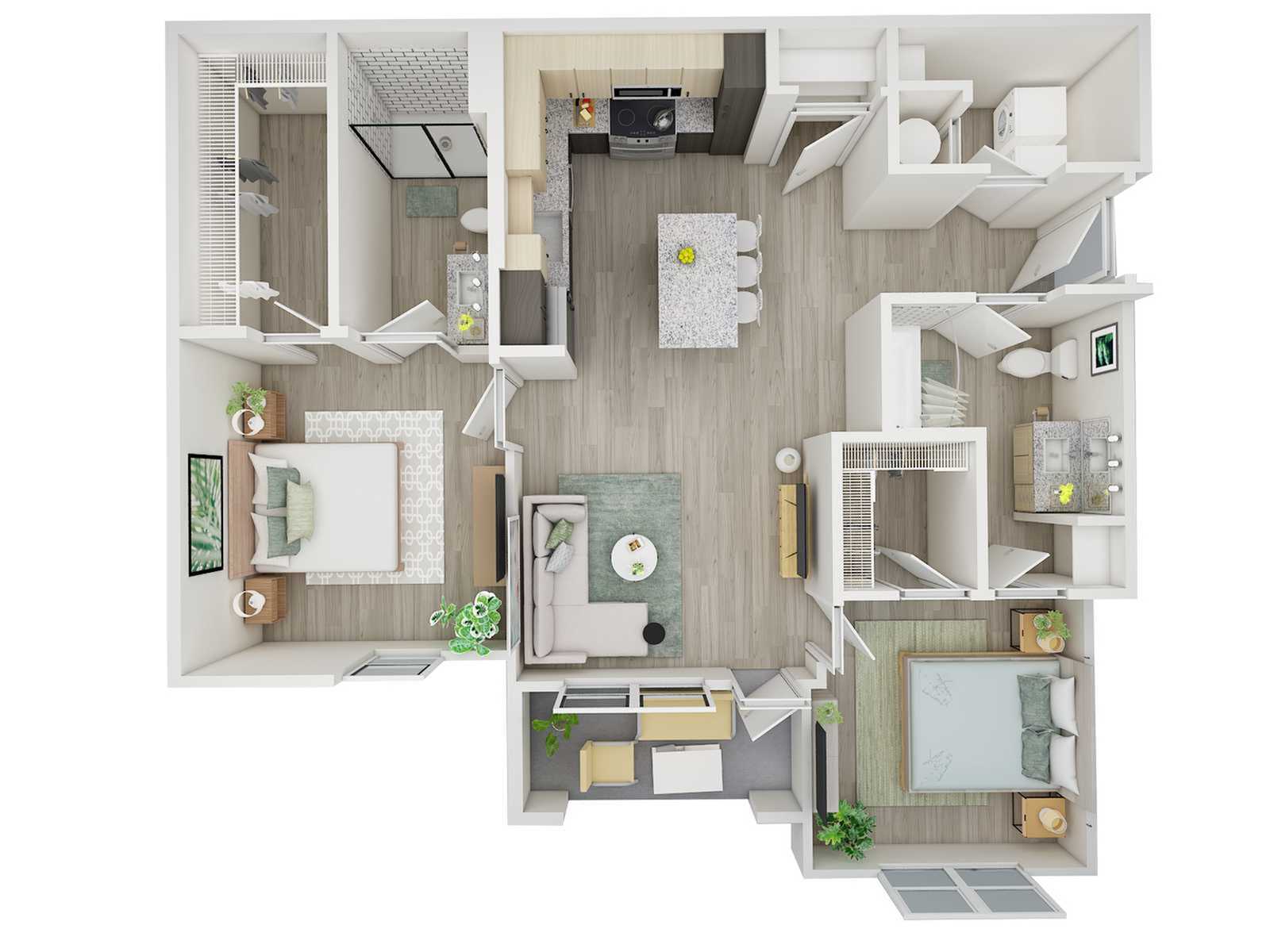 2 Bedroom 2 Bath