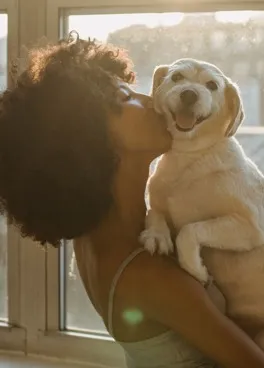 Woman with dog