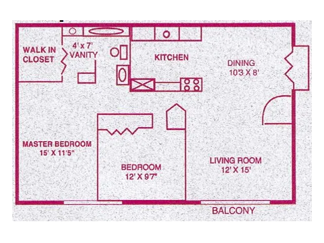 The Arbors Apartments - Two Bedroom