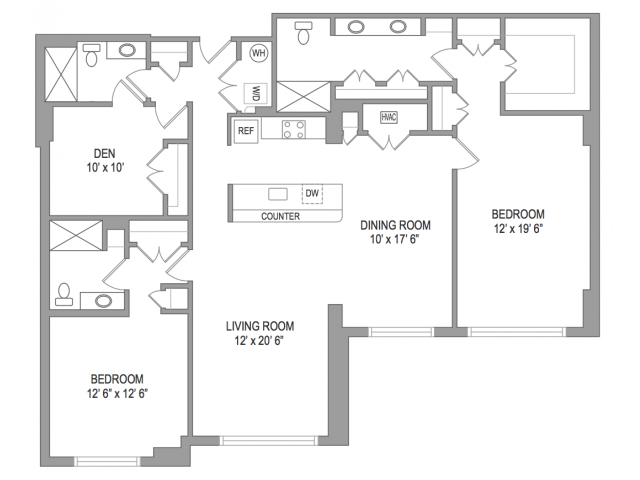 3 Bedroom Arlington Virginia Apartments | Birchwood