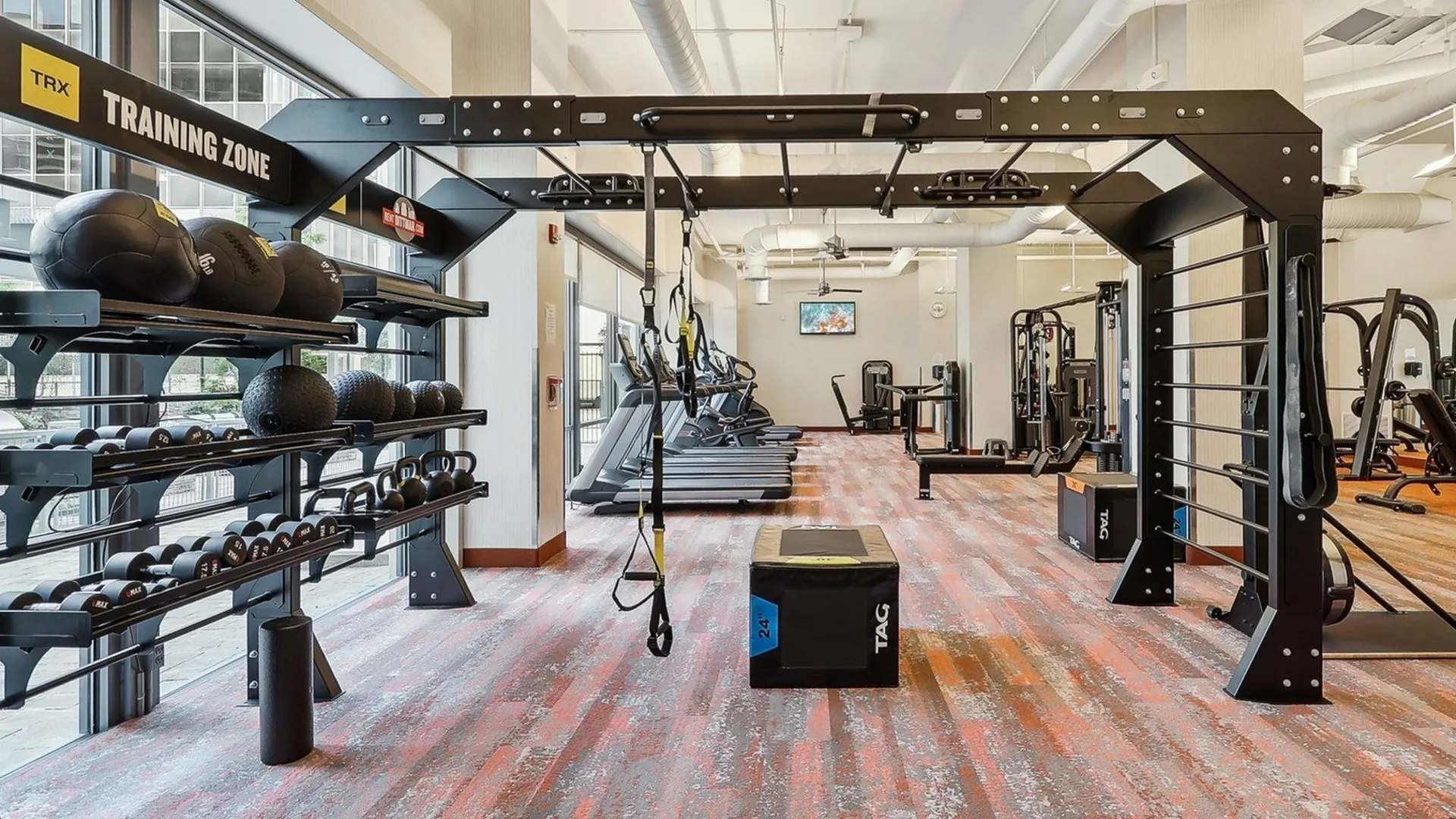 Fitness Center| Arlington High Rise Apartments | Randolph Towers