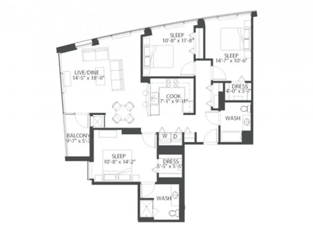 Funky 3bed