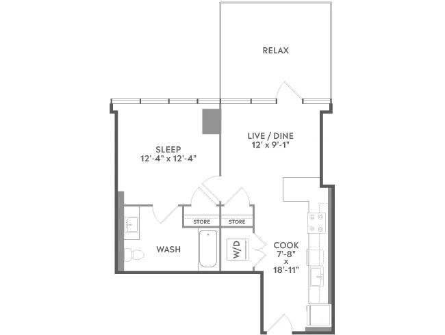 Unit 818 floor plan